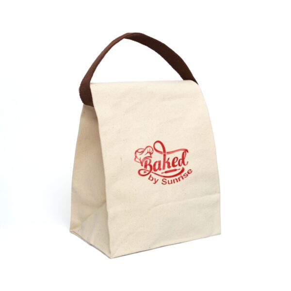 Canvas Lunch Bag With Strap - Image 3